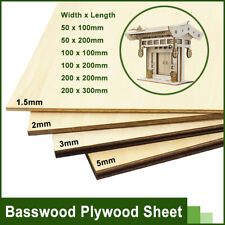 Thick 1.5/2/3/5mm Basswood