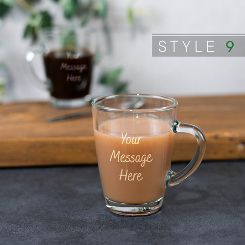 Personalised glass coffee - personalised, mug