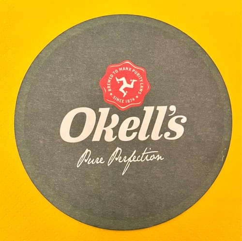 Isle man beermat - man, okell’s