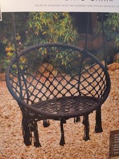 Black Hanging Hand Woven