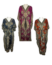 New Women’s Boho Kaftan Maxi Dress | African Print Dashiki Style Long Kaftan