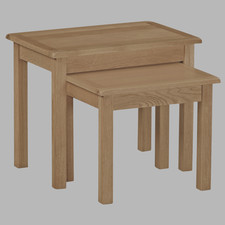 Baysdale Rustic Oak Nest of 2