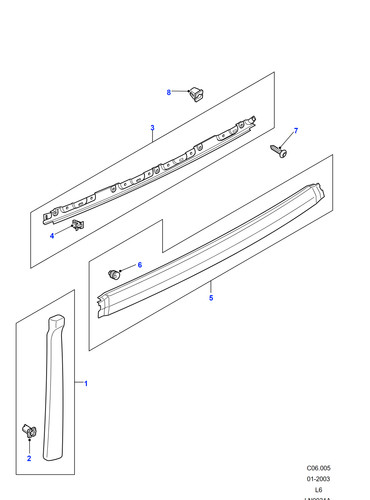 Land rover plastic latching - plastic,