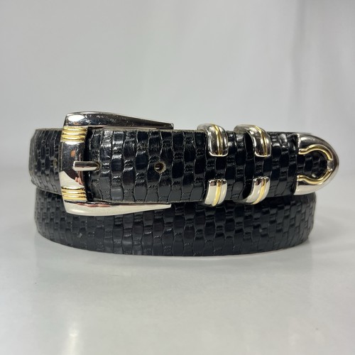 Black fine italian - black, leather
