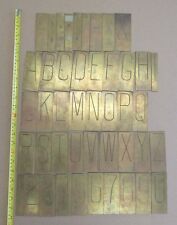 3" LETTER ON 4-1/2" BRASS