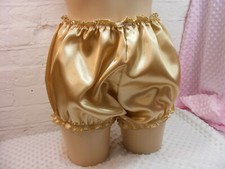 SISSY ADULT BABY gold SATIN