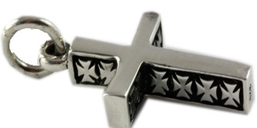 Knight templar cross pendant - knight,