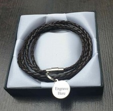 MENS LEATHER WRAP BRACELET