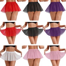 Womens Sheer Mesh Ruffled