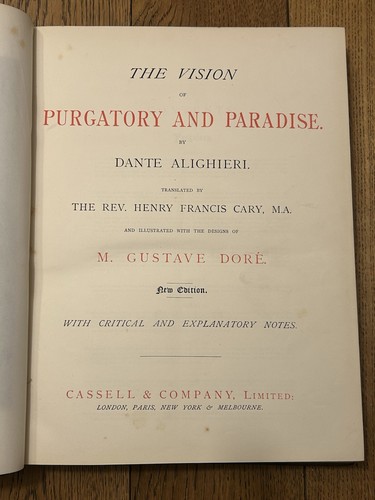 C1903 dante purgatory - c1903, &