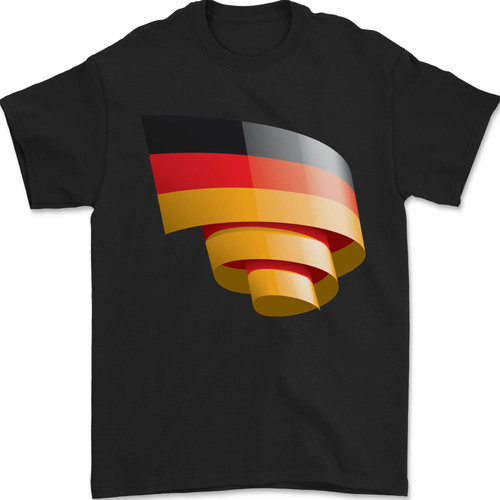 Curled germany flag - flag, german