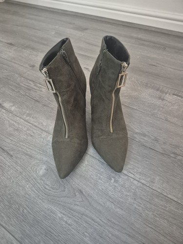 Faith khaki pointed heeled