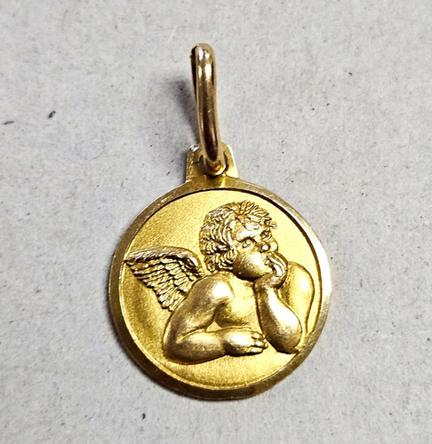 14k yellow gold engraved - 14k, round