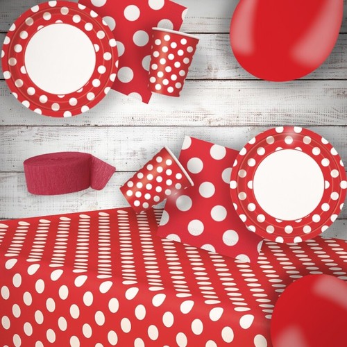 Red party decorations bunting - red,