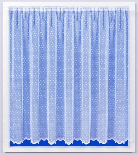 Dotty white net curtains - dotty,