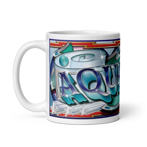 Star sign aquarius mug - aquarius,