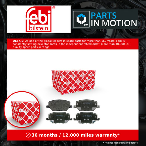 Brake pads set - brake, fiat
