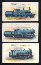 Wills Cigarette Cards - Locomotives & Rolling Stock - No32 3 different versions