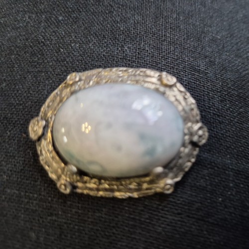 Brooch celtic style oval - brooch,