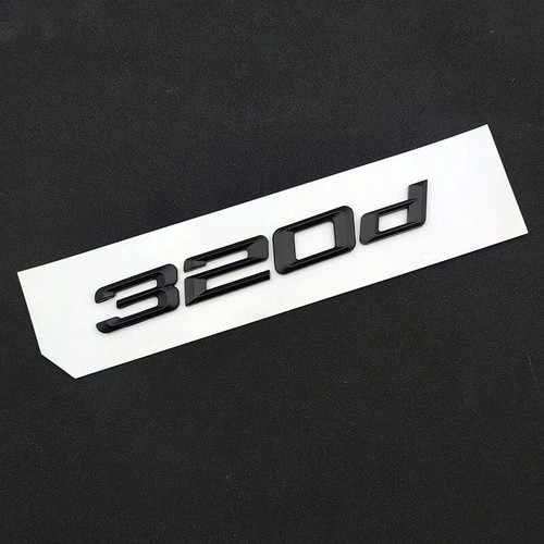 Black gloss 320d flat - flat, letter