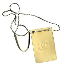 Auth CHANEL CC Logo Patent