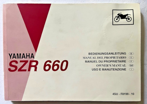 1995 yamaha szr - 1995, owner’s