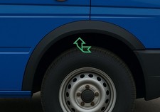 Wheel Arch Wing Trims Black Set front rear for VW T4 FL Caravelle Multivan 95-03