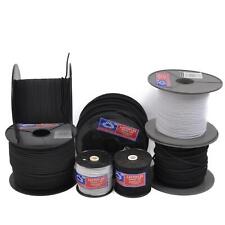 'LASTOFLEX' ELASTIC BUNGEE ROPE SHOCK CORD BLACK/WHITE 3MM 4MM 5MM 6MM 8MM 10MM