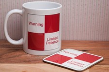 British Rail Limited Patience Sign - Funny Mug Gift.