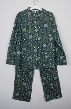 Seasalt Simple Stars Flannel  Pyjamas in Botanical sampler Loch   Size 10 - 12