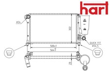 COOLANT RADIATOR 614 213 HART