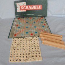 Vintage Scrabble Spears Wooden Tile Racks