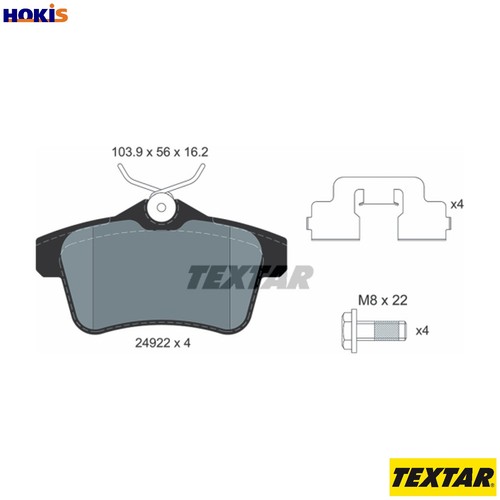 Brake pad set disc - brake,
