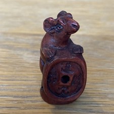 Hand carved Wood Money Coin