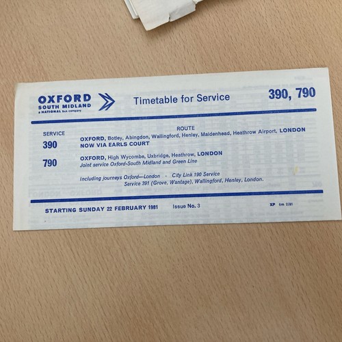 Oxford south midland bus - ,