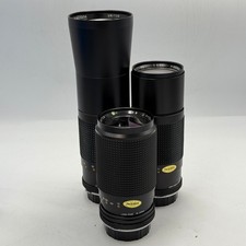 Vintage Unitor Telephoto Lens Bundle x3 Olympus OM compatible 75-150, 300, 400