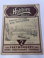 Hobbies Weekly May 6th 1939 Vol 88 No 2272 Fretworker’s Journal Magazine