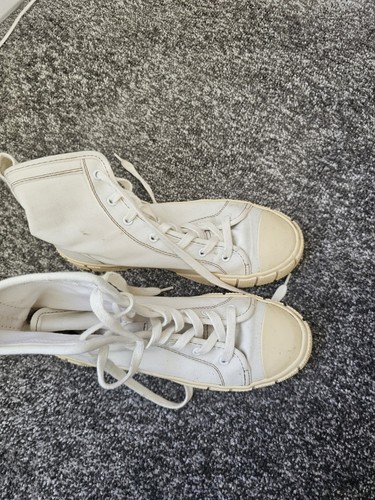 Zara women white trainers - women's,