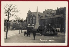 RP Falmouth WW1 Tank at Town Moor & Wesley Church chapel Hawke postcard Cornwall
