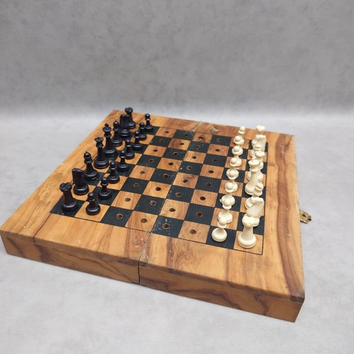 Travel chess set - travel, wooden