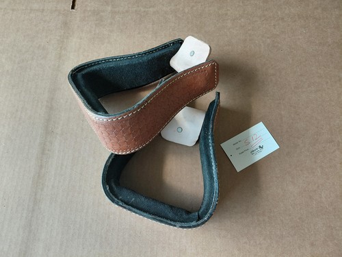 Western leather stirrups - western,