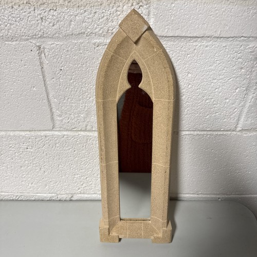 Sandstone gothic arch mirror - gothic,