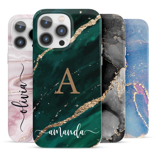 Personalised marble phone case - marble,