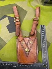 Original British Army WW1 / WW2 Sam Brown Officers' Sword Frog in Tan