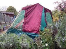 Lichfield Challenger Cardinal Vintage Tent 1990’s Almond Burgundy Family Tent