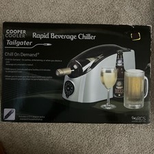 Cooper Cooler Rapid Beverage Wine Chiller Chill on Demand TailGater + AC Adapter