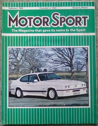 Motor sport - motor, (feb