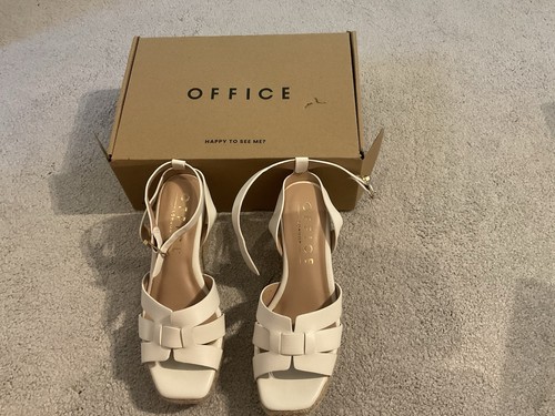 Ladies white office wedge - office,
