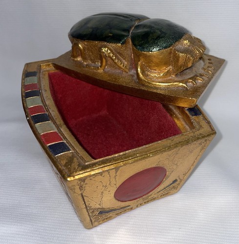 Vtg egyptian style scarab - egyptian,