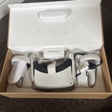 Oculus Meta Quest 2 128GB VR Headset with Controllers, Headstrap, Charger